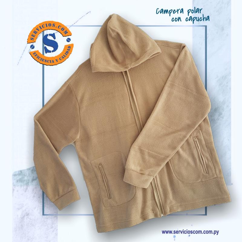 14 - Campera polar con capucha