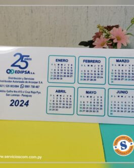 Calendario en pvc