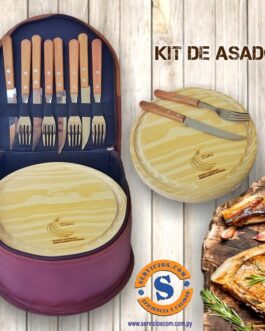 Kit asado platos redondos