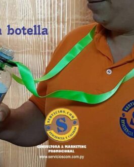 Porta botella con cinta colgante