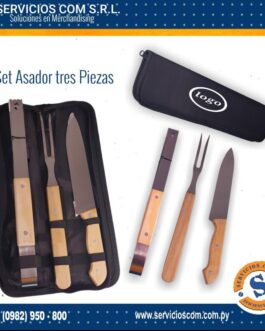 Set asador, tres piezas