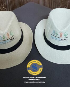 Sombrero con logo bordado