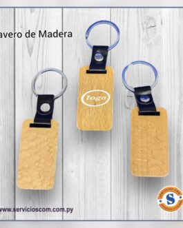 Llavero de madera