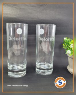 Vaso de vidrio personalizado