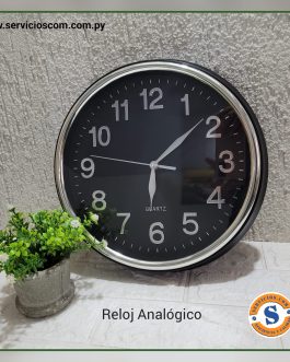 Reloj de pared analógico