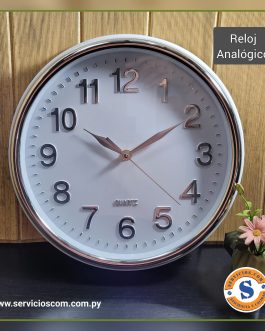 Reloj de pared analógico